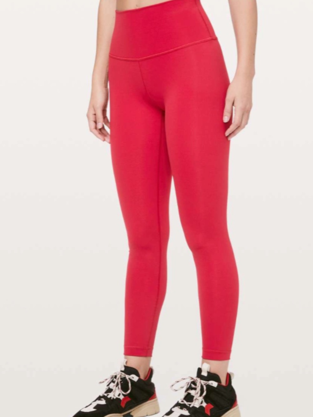 NWT Lululemon Wunder Under High-Rise 7/8 Tight *Full-On Luxtreme 25" Dark Red